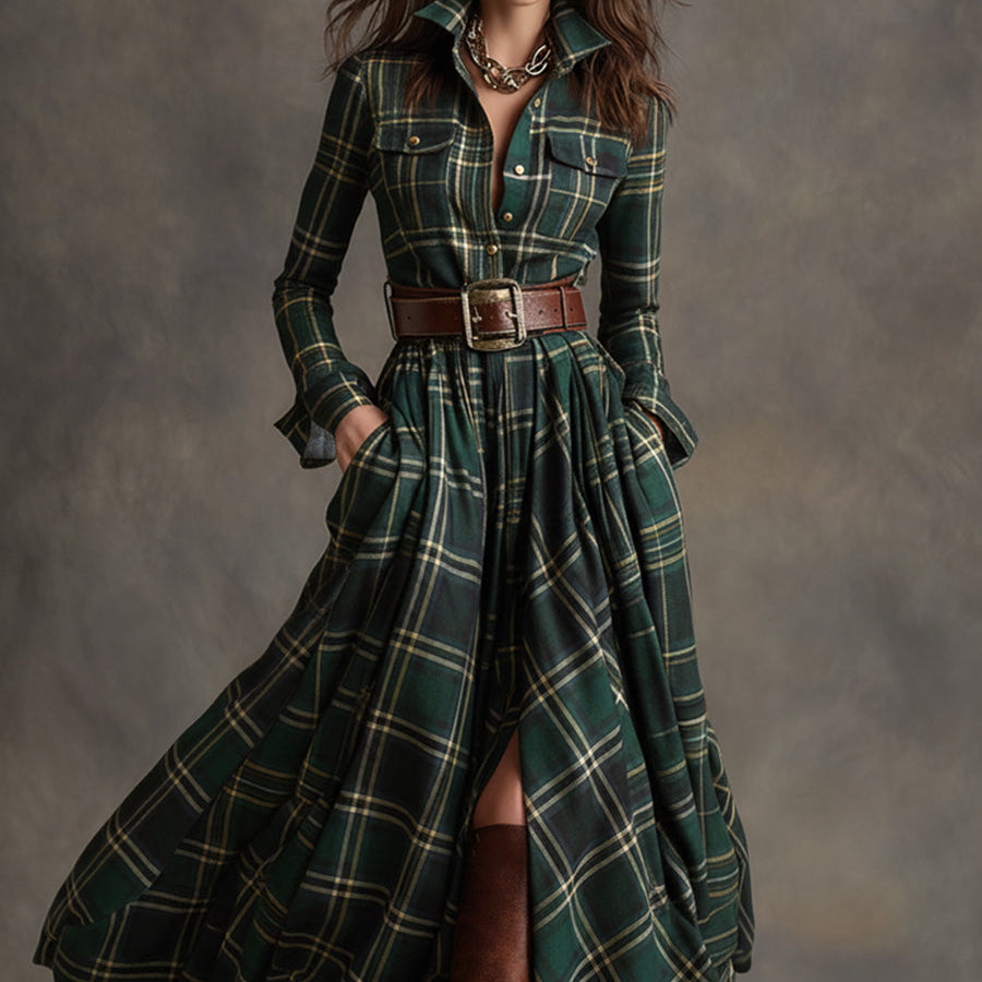 Ewelina | Klasyczna Elegancka Sukienka Koszulowa