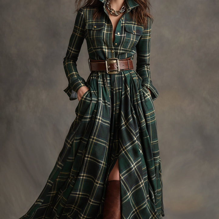 HANNA | Retro maxi sukienka