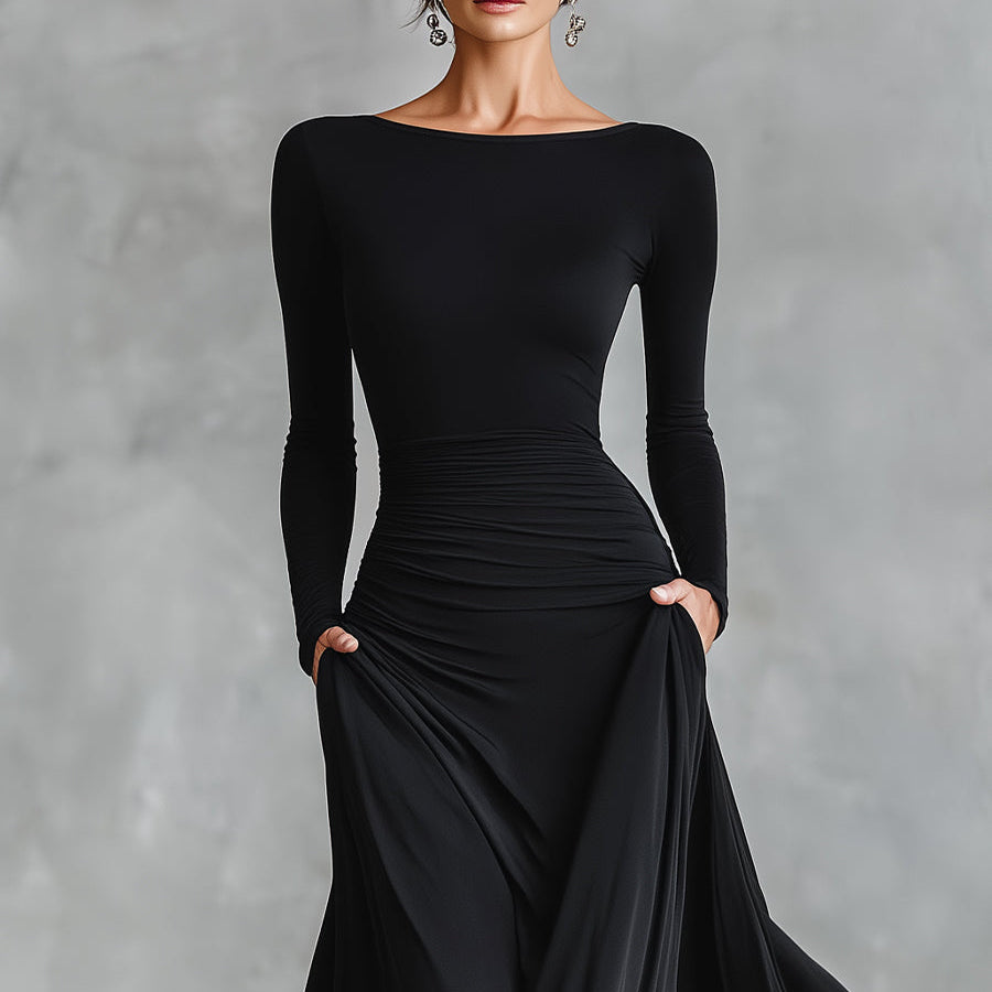 Rubi | Elegancka sukienka maxi, która nie opina i pięknie układa się na sylwetce 35+