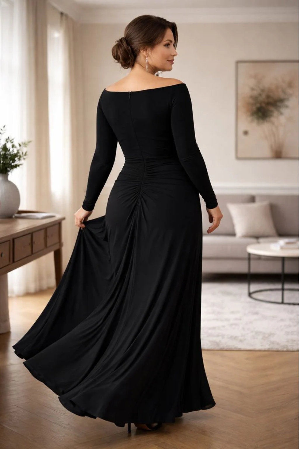 Rubi | Elegancka sukienka maxi, która nie opina i pięknie układa się na sylwetce 35+