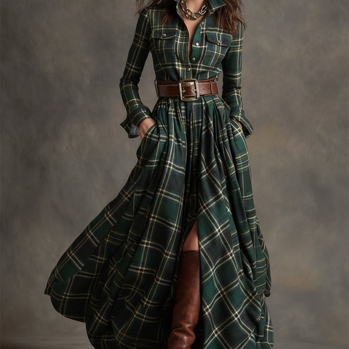 Ewelina | Klasyczna Elegancka Sukienka Koszulowa