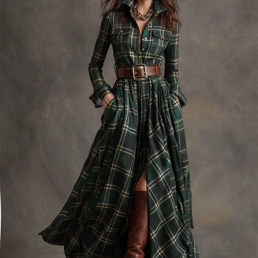 HANNA | Retro maxi sukienka