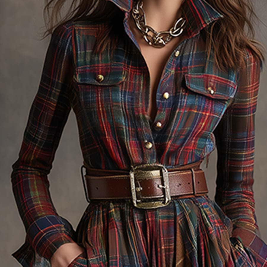 Ewelina | Klasyczna Elegancka Sukienka Koszulowa