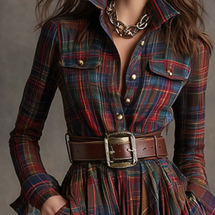 Ewelina | Klasyczna Elegancka Sukienka Koszulowa