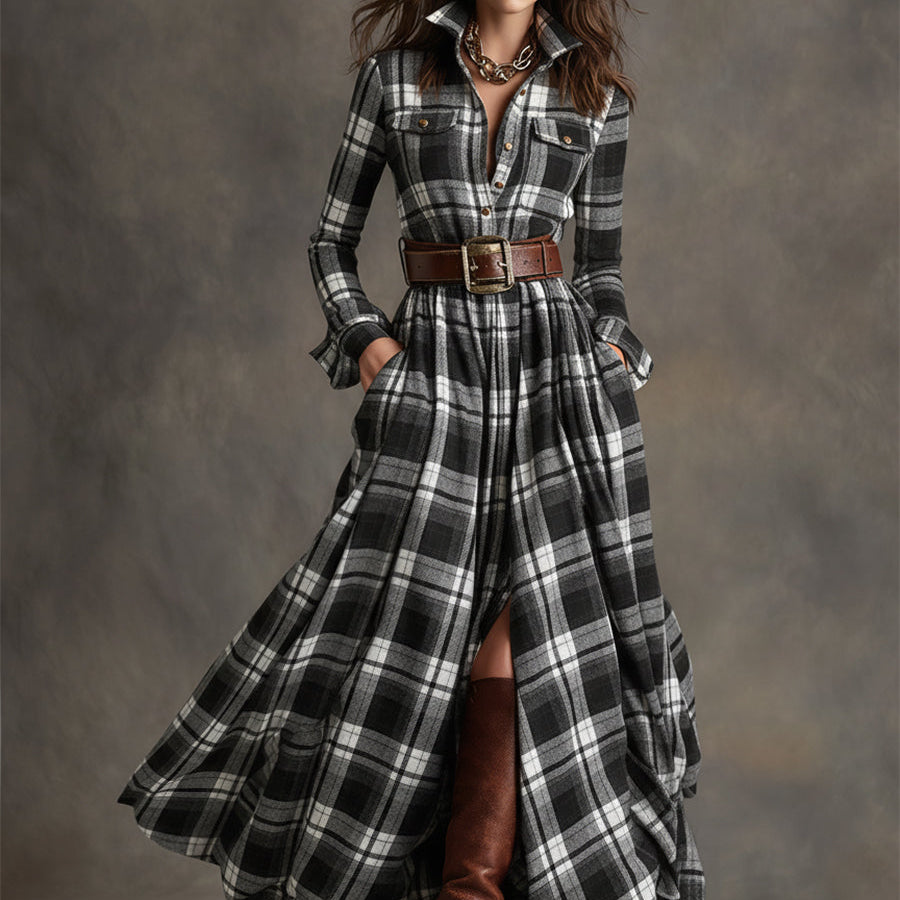 HANNA | Retro maxi sukienka