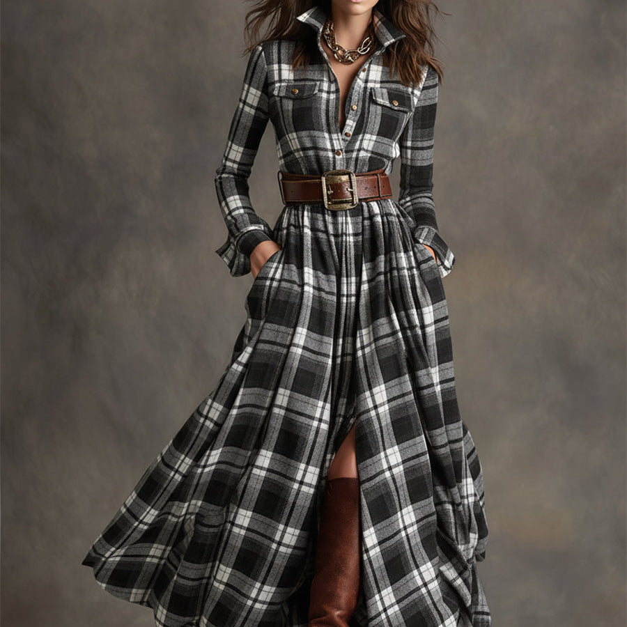 Ewelina | Klasyczna Elegancka Sukienka Koszulowa