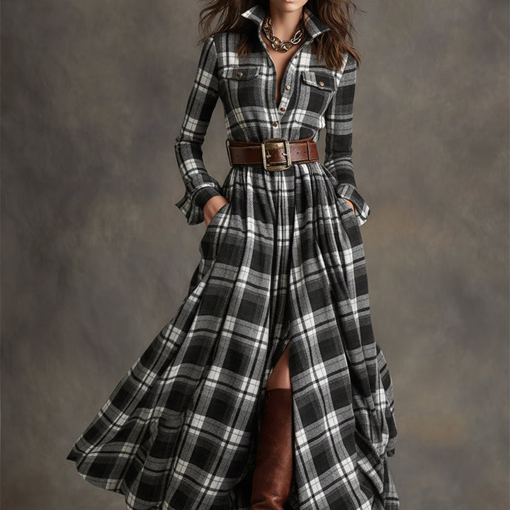 Ewelina | Klasyczna Elegancka Sukienka Koszulowa