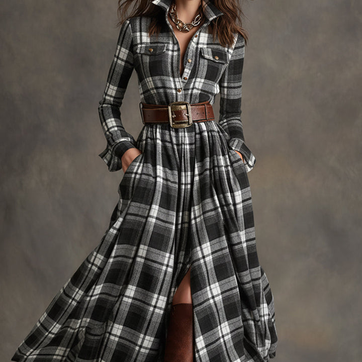 HANNA | Retro maxi sukienka