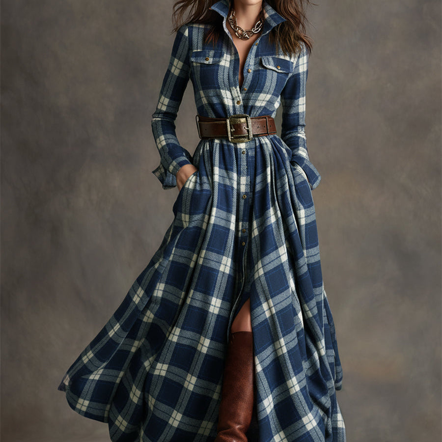 HANNA | Retro maxi sukienka