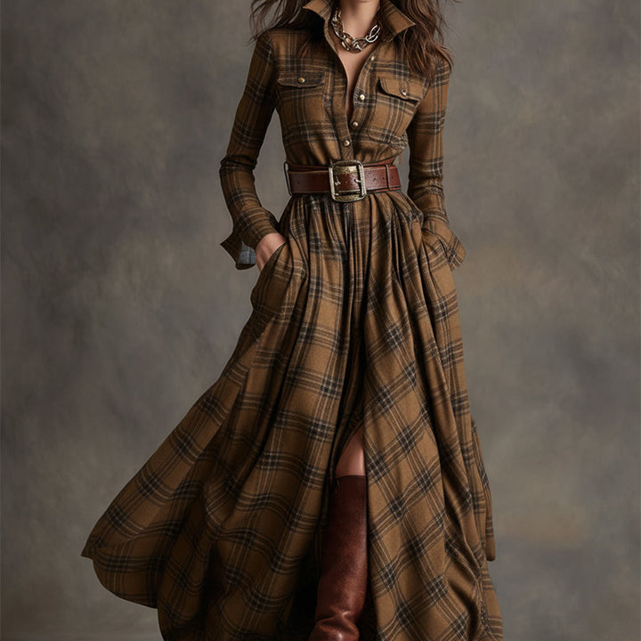 HANNA | Retro maxi sukienka