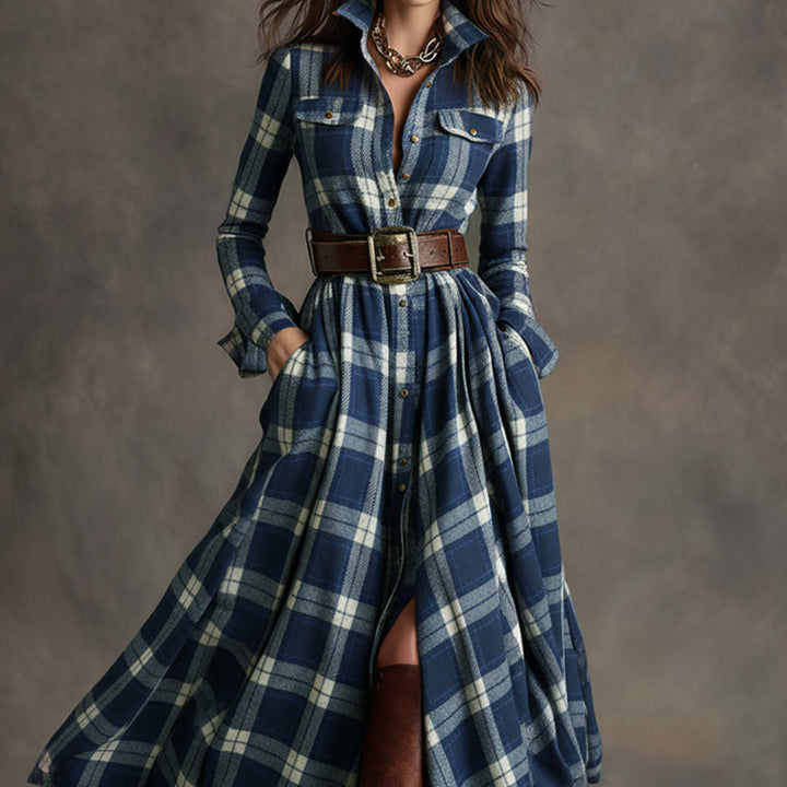 Ewelina | Klasyczna Elegancka Sukienka Koszulowa