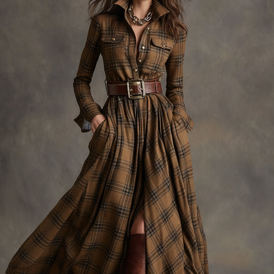 Ewelina | Klasyczna Elegancka Sukienka Koszulowa