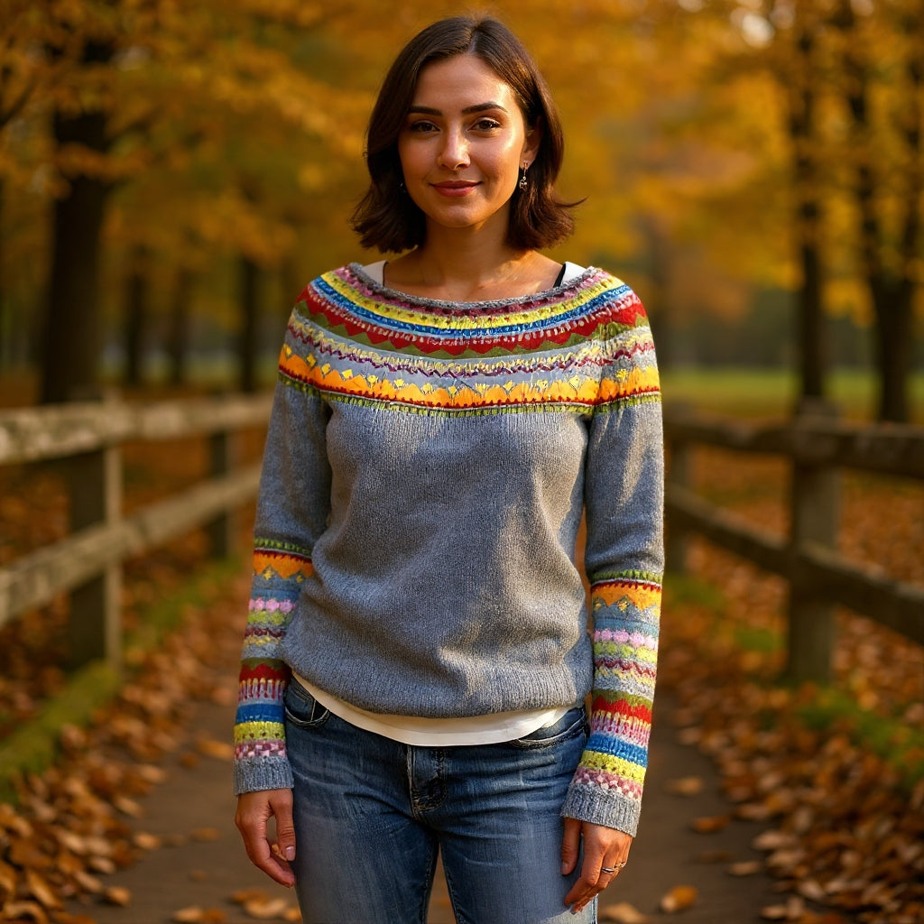 Maja | Retro Wełniany Sweter