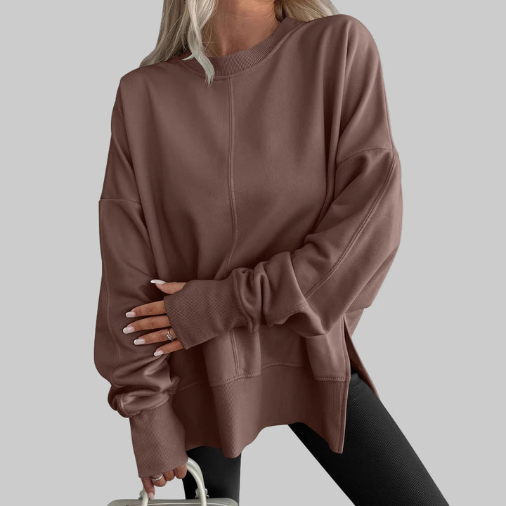 Olivia | Swetr oversize szary