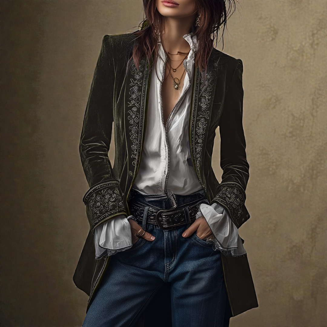 NATALIA™ | Elegancka aksamitna kurtka