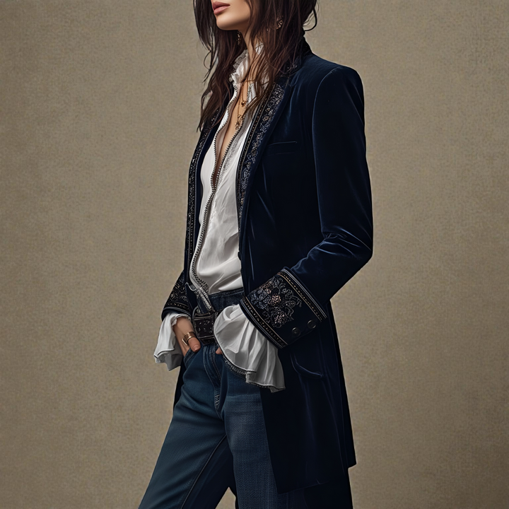 NATALIA™ | Elegancka aksamitna kurtka