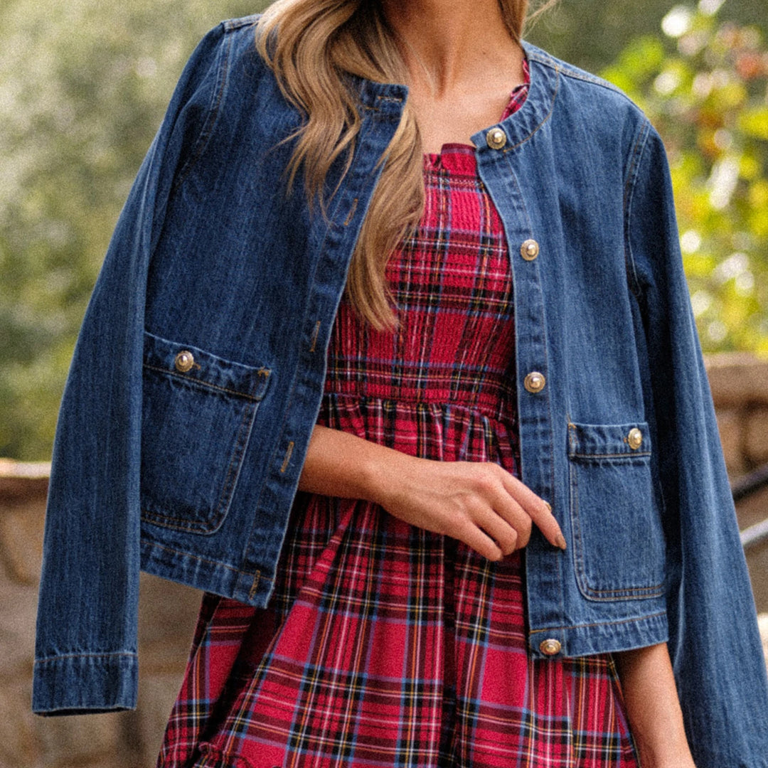 ZUZANNA| Damska sukienka bez rękawów, w kratę, A-linia, na imprezę