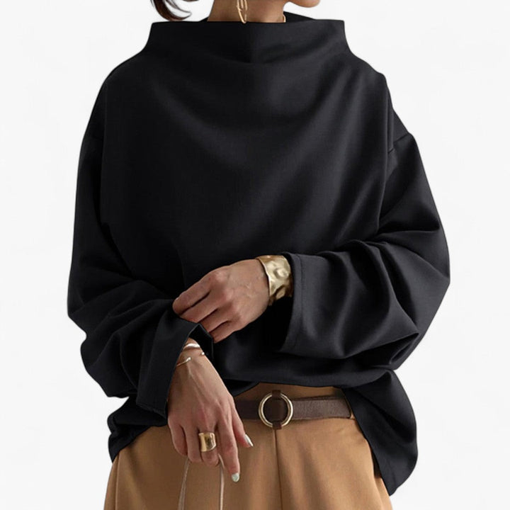 LAIMA | Miękki Sweter z Wysokim Kołnierzem