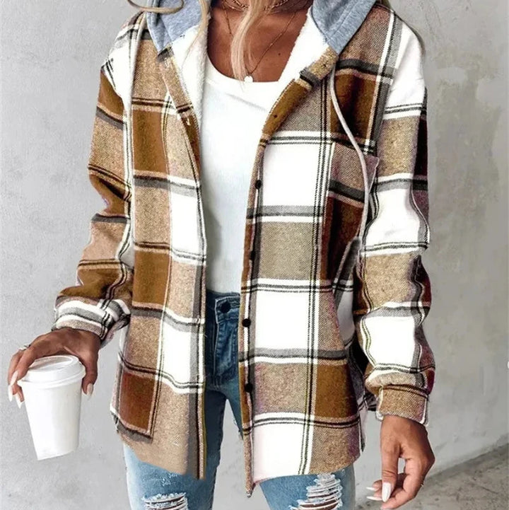 MAJA| Damska kurtka z polaru – luźny fason na guziki, idealna na jesień i zimę.