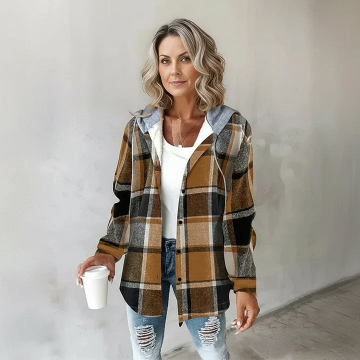 MAJA| Damska kurtka z polaru – luźny fason na guziki, idealna na jesień i zimę.