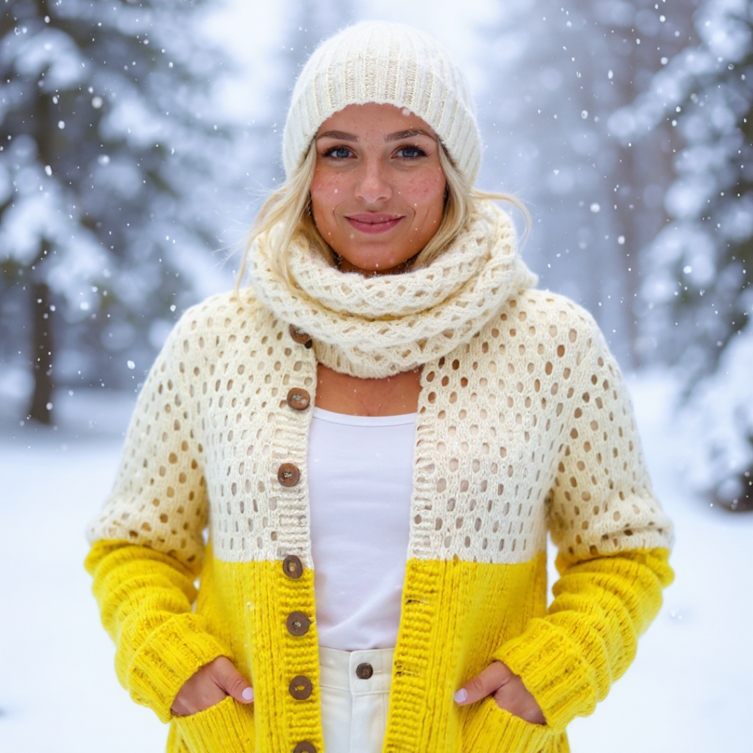 ADELE | Codzienny komfort w swetrze dzianinowym 