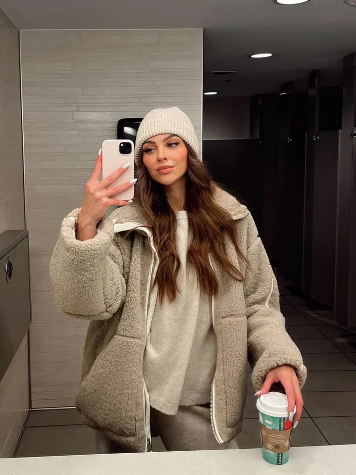 TED | Miękka i przytulna kurtka typu teddy