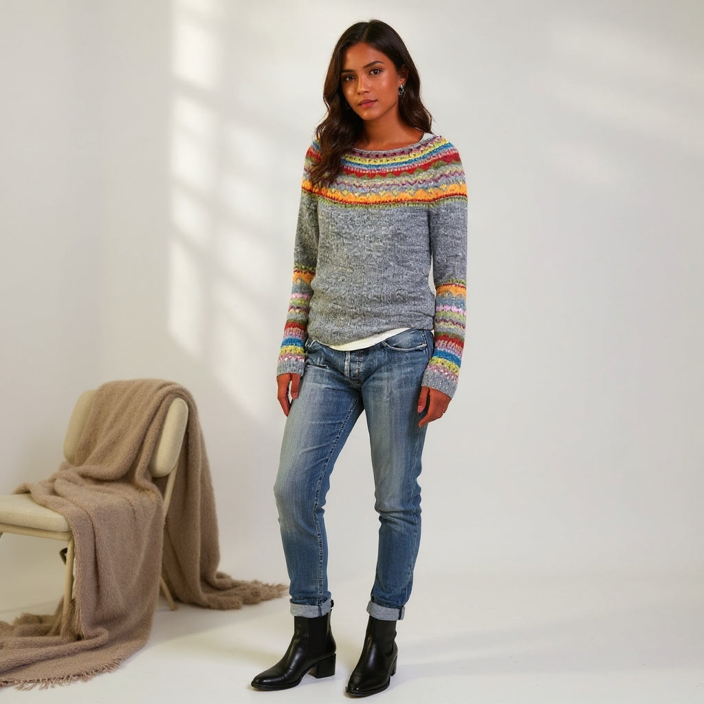 Maja | Retro Wełniany Sweter